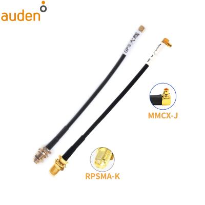 China Connect RPSMA-K MMCX module and antenna with low loss RG174 coaxial cable waterproof communication cable for sale