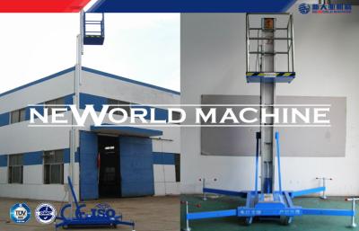 China Electric Blue Aerial Work Platform 20m 200kg Mast Climbing Work Platforms for sale