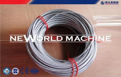 China Ungalvanized y la cuerda de alambre de acero galvanizada el 12MM 19X7 con el alzamiento parte en venta