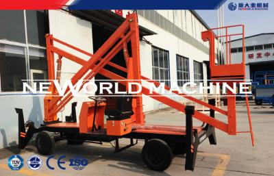 China 14.5m Diesel Engine Multifunctional Aerial Working Platform 380v Electricity Double for sale