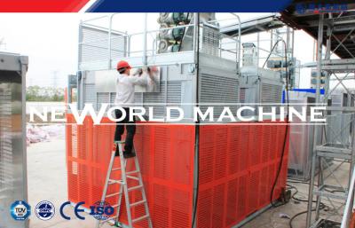 China Twin Cage 2000kg SC200/200 Cage Hoist / Construction Elevator for sale