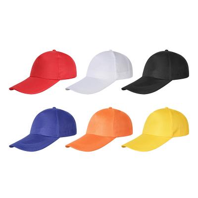 China COMMON Wholesale Unisex Adjustable 100% Polyester 6 Panel Fitted Plain Baseball Cap Hats for sale