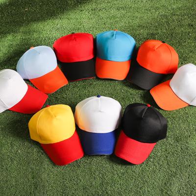 China COMMON Hot Selling Cotton 6 Panel Two Color Plain Unstructured 100% Baseball Cap for sale