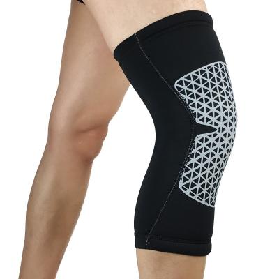 China Adjuatable Knee Compression Sleeve Support Knee Sleeves For Powerlifting / Best Weightlifting Neoprene Sleeve For Bodybuilding for sale