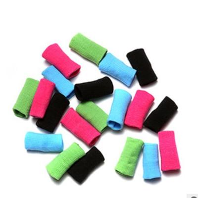 China Breathable And Soft Colorful Finger Bands Strap Support Sleeve Band Sports Volleyball Basketball for sale