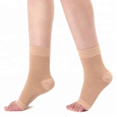 China High Compression Nylon Compression Sport Ankle Support Sock Fasciitis Compression Sleeve Plantar Ankle for sale