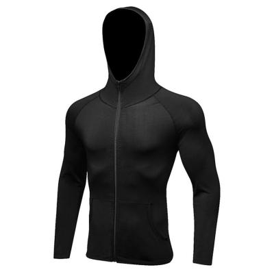 China Hot Sale Mens Sports Jacket Zipper Casual Hoodie Fitness Clothing Breathable Running Training Quick Dry Wear for sale