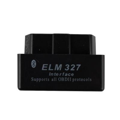 중국 까만 색깔 소형 ELM327 Bluetooth 버전 OBD2 진단 스캐너 소프트웨어 V2.1 판매용