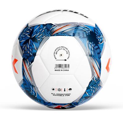 China For Match or Competition Newly Designed Thermal Bonded PU Soccer Balls Hot Selling Custom Logo  Size 5  Colorful and Affordable for sale