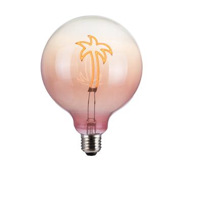 China Retro Vintage G125 Coconut Tree LED Amber Filament LED Bulb Decorative Filament Bulb 2W 67lm 2000K E27 for sale