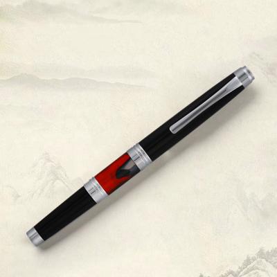 China Hat Factory Offer Luxury Gift- Combined Pen Body Customized Ink Fountain Acrylic and Brass Pen for sale