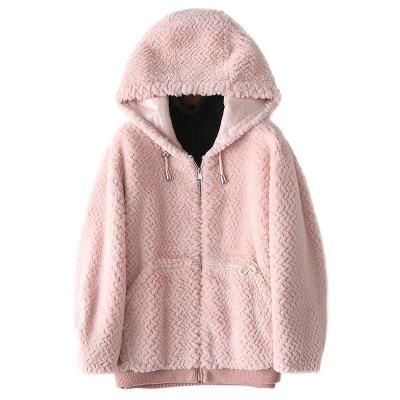 China 2022 Winter Anti-wrinkle YOUANNA Outwear Warm Faux Fur Coat Artificial Fur Jacket Top Thick Female HW 2072 for sale