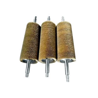 China Polishing Polishing Machine Steel Wire Cylinder Industrial Brush Polishing Rotary Cleaning Brass Roller for sale