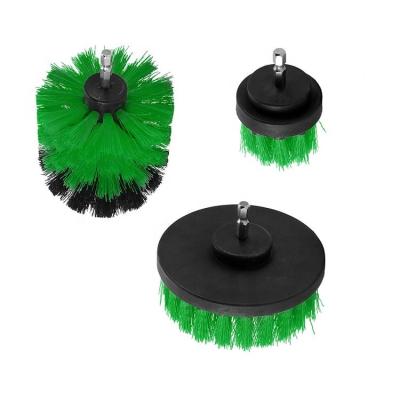 China Cleaning Scrubber Kit Green Drill Brush Attachment Bathroom Tile Mat Bathtub Floor Shower Toilet Cleaning Power Set for sale