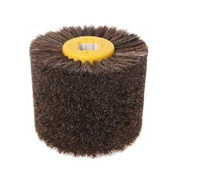 China POLISHING Wire Drawing Buffing Horsehair Wheel Finish Polishing Brush For Wood Furniture for sale