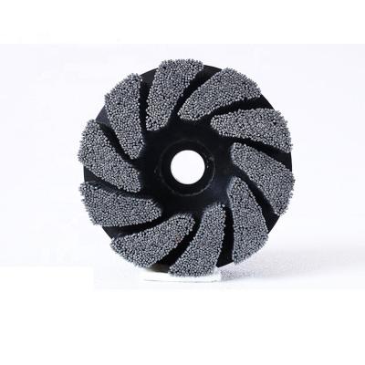 China Turbine Abrasive Industrial Deburring End 150mm Nylox Disc Cleaning Polishing Brush for sale