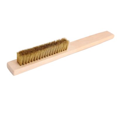 China Cleaning Scales Rust Derusting Wood Scratch Paint Handle Cleaning Brass Wire Brush for sale