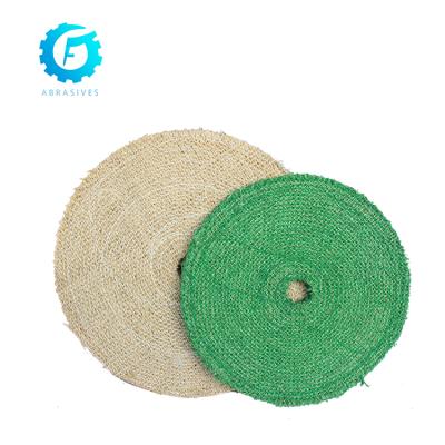 China Factory price sisal wood hard polishing wheel 12 inch sisal polishing wheel for sale for sale