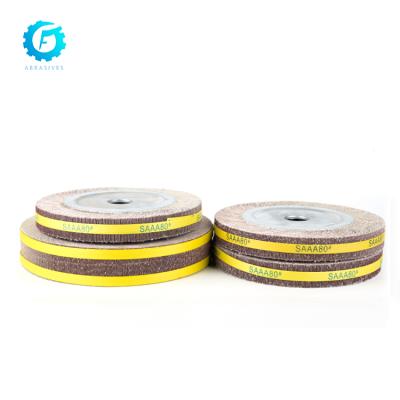 China For Special Professionally Polishing Wheel Shape Steel Fin Nonwoven Wheel Customize Design Abrasive Fin Wheel for sale