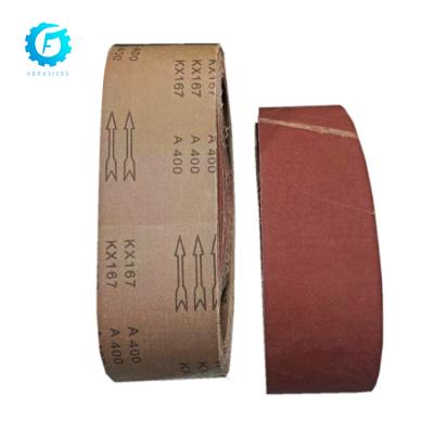 China Hot Sale Sand Belt Emery Belt Abrasives Aluminum Oxide Sanding Belt for Glass, Metal and Ceramic Polish for sale