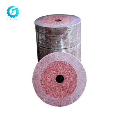 China Wood/Metal/Stainless Steel/Welding Fiber Disc Silicon Carbide Fiber Disc 4-7inch Hole 4-7inch Aluminum Oxide Grinding Tool for Metal Polishing for sale