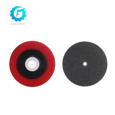 China Polish customized 4 inch non woven polishing disc for sale with high quality non woven fin disc for sale