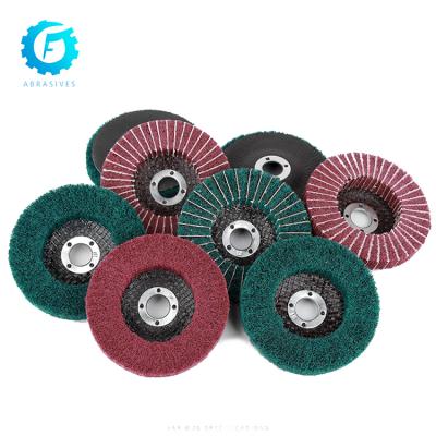 China Polish of High Quality Non Woven Abrasive Vertical Flap Disc Fin Disc Polishing Disc for sale