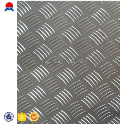 China Five Bars Aluminum Plates Checkered Plate Vehicles Aluminum Sheet 1060 For Decoration Bus Elevator Car Etc. for sale