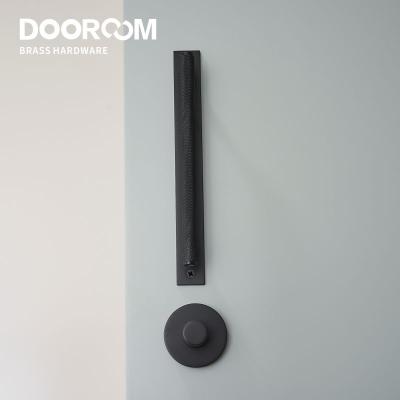 China Hidden Door Dooroom Brass Hidden Door Lock Set Bathroom Knurled Black Interior Living Room Bedroom Gold Dummy Handle Knob for sale