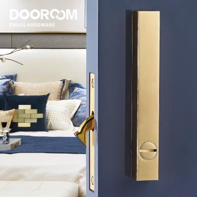 China Dooroom Brass Sliding Door Lock Set Handles Nordic Up-and-Down Wooden Door Living Room Balcony Indoor Kitchen D183 D184 for sale