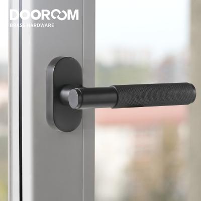 China DOOROOM Modern Brass Casement Window Lock Handle Good Quality Modern Desigh Window and Door Accessories Highest Security Casement Lever for sale