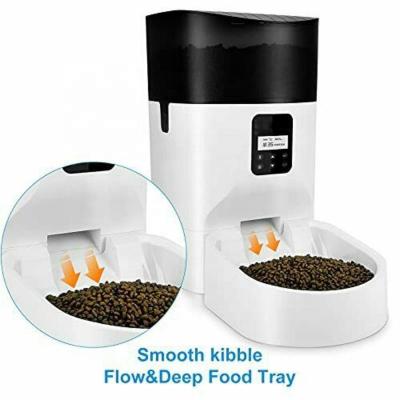 China Automatic Smart Feeding Pets Cats Dogs 7L Automatic Dry Pet Food Dispenser With Healthy Feeding Bowls for sale