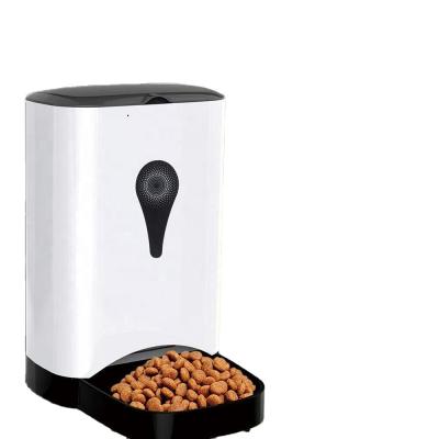 China Auto intelligent pet feeder automatic feeding at fixed time and recordable pet feeder for sale