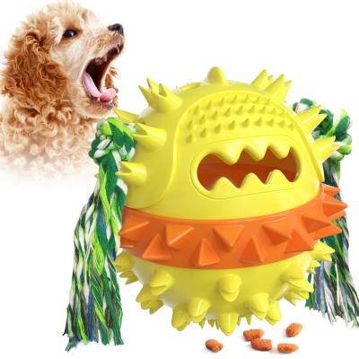 China Best Viable Protect Oral Health Food Dispensing Dog Toy For Swimming for sale