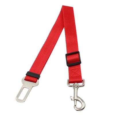 China Leads Heavy Duty Elastic Vehicle Safety Seat Belt Car Pet Seat Belt Harness Personalized Nylon Pet Leash For Travel for sale