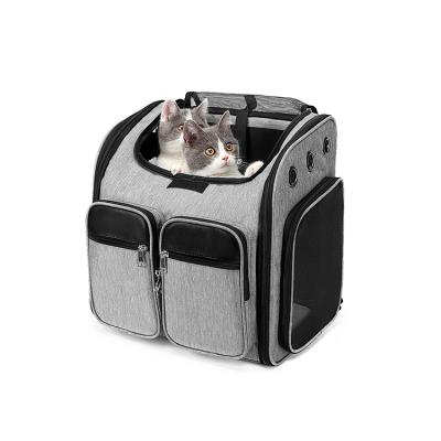 China High Quality Travel Oxford Cat Pet Carrying Backpack Stocked Breathable Fabric for sale