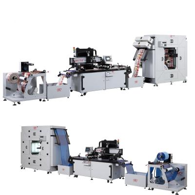 China Garment Shops Roll To Roll Screen Printing Automatic Silk Screen Heat Transfer Screen Printing Machine For PVC, PET, PP, PC, PE, BOPP All Kinds for sale