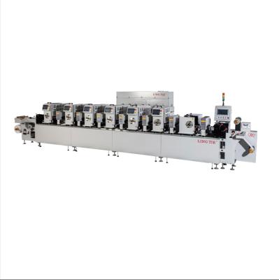 China Garment Shops 6 Color Shaftless Letterpress Printing Machine Intermittent Full Rotary Printing for sale