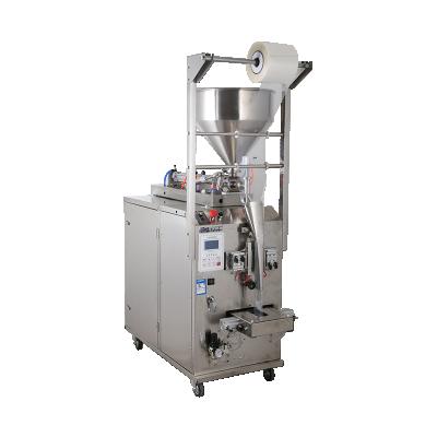 China Automatic Food Sauce Packing Machine 10-200G Three Sides Seal Topping Machine for sale