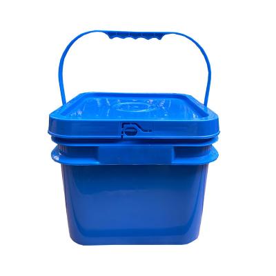 China Red 2 Gallon Square Bucket Transparent Plastic Bucket with GAP/ISO/FDA Certificate 8L for sale