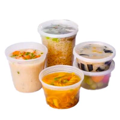 China 1L 2L Customize White Clear Plastic Buckets Container With Lids Food Grade Packing Bucket Supply for sale