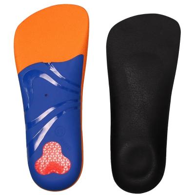 China Activity Shoes Sports Walking Shoes Customized 3/4 Length Plastic Insoles Orthopedic Arch Support PU Foam Orthotic Flat Foot Insert High Shoe for sale