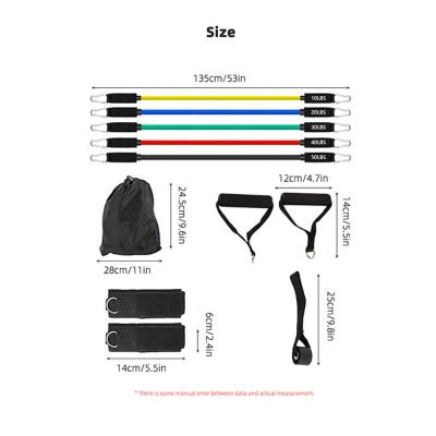 China Durable Muscle Strength Training Bands Home Yoga Latex Resistance Tube Bands for sale