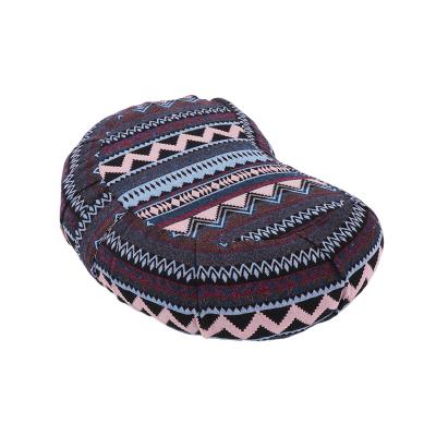 China Custom Therapy Zafu Yoga Pillow With Buckwheat Hulls Meditation Cushion for sale