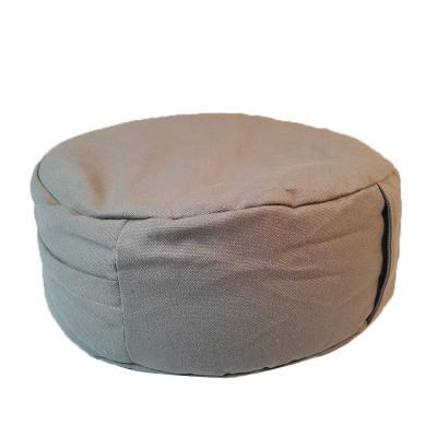 China Custom Made High Quality Comfy Buckwheat Filled Zafu Yoga Meditation Floor Cushion Round Therapy Cushion for sale