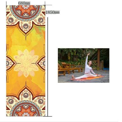 China Wholesale Yoga Towel Sublimation Printing Customizable Colorful Yoga Mats for sale