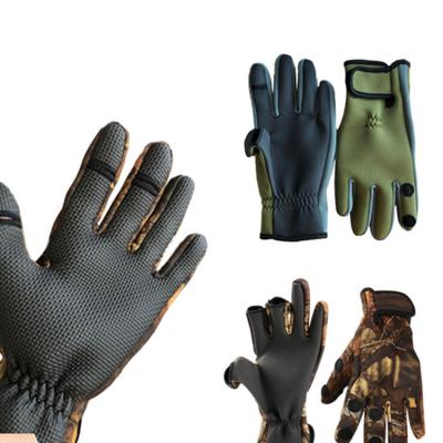 China Factory Wholesale Non Slip Protection Non Slip Fingerless Fishing Gloves For Adult for sale