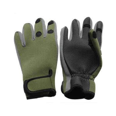 China Non-slip Waterproof Fingerless Climbing Riding Fishing Gloves for sale