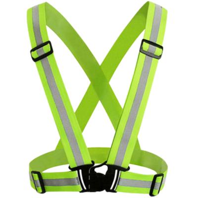 China High Visibility Hivis Reflective Belt Ties For Night Running Outdoor Cycling Walk Jogging Reflective Vest for sale