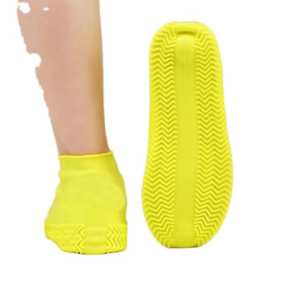 China Reusable Reusable Waterproof Rubber Shoe Cover Ladies Silicone Shoe Cover Rain Boot Cover Clear Warm Lightweight Anti Slip Rubber Cover for sale